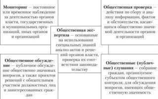 Какие компетентные органы осуществляют общественный контроль