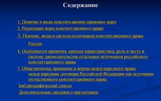 Подзаконные акты как источники конституционного права