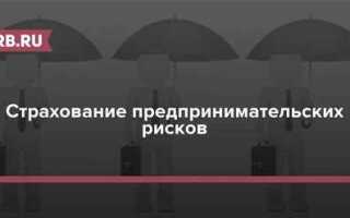 Страхование финансовых рисков это какой вид страхования