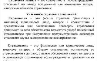 Что включает в себя понятие страховая защита