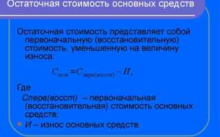 Как уменьшить стоимость основного средства