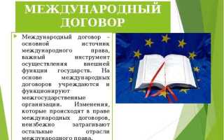 Организация исполнения международных договоров кто осуществляет