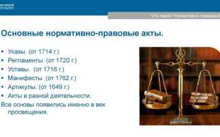 Что такое нормативно правовой акт