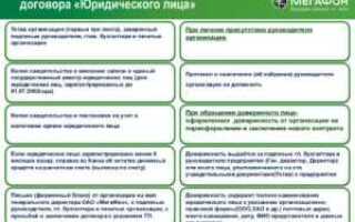 Какие документы нужны для заключения договора