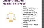 Признание действий незаконными как способ защиты прав