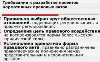 Закон как вид нормативно правового акта