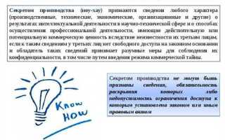 Пример ноу хау как объект интеллектуальной собственности