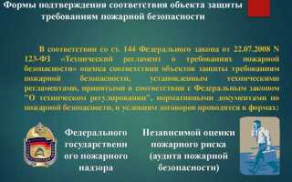 Какой федеральный закон определяет основы обеспечения пожарной безопасности ответ на тест