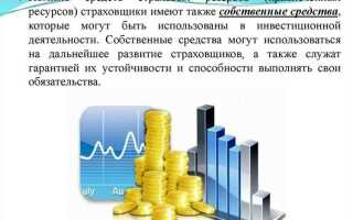 Условия при которых осуществляется размещение страховщиками страховых резервов