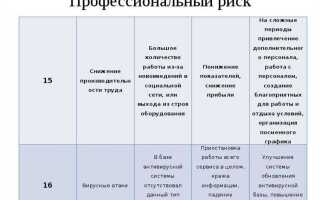 Что понимается под термином профессиональный риск