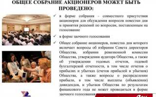 Какие вопросы относятся к компетенции общего собрания акционеров