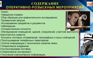 Что такое оперативно розыскная деятельность
