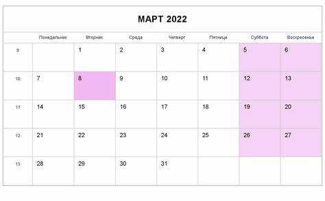 Какие праздники в марте 2023