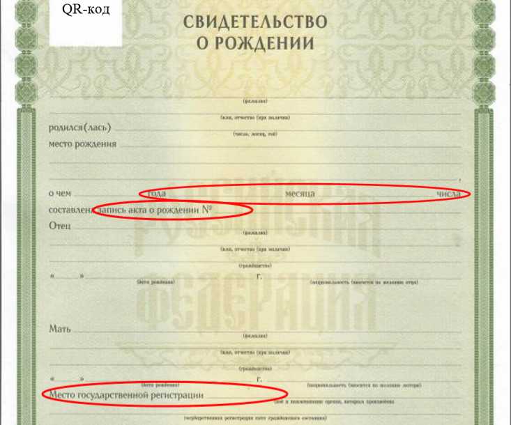 Отличия даты актовой записи от даты рождения ребенка в документе