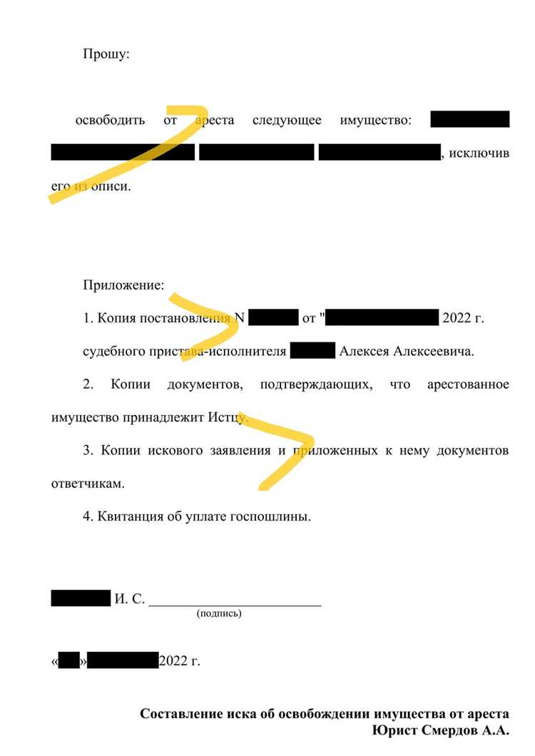 Сроки и процесс рассмотрения иска об исключении имущества