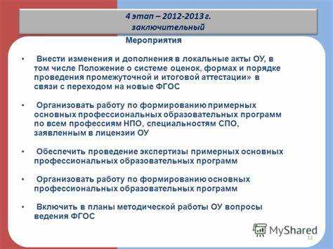 Регламентация испытательного срока и условий его завершения