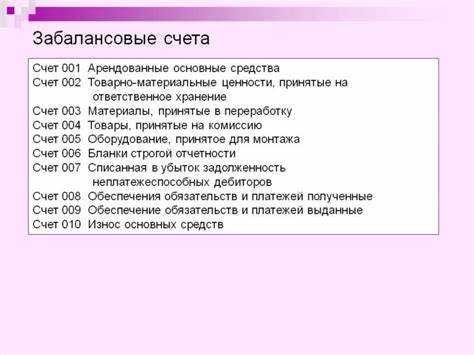 Особенности отчетности по забалансовому счету 013
