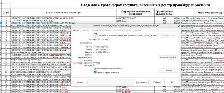 Требования к документам для внесения организации в реестр