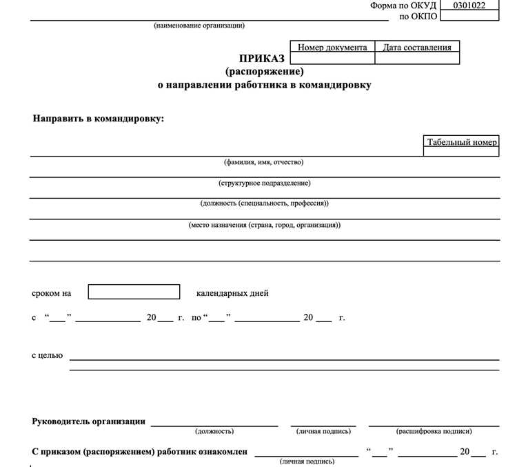 Подготовка служебного задания и утверждение плана работы в командировке