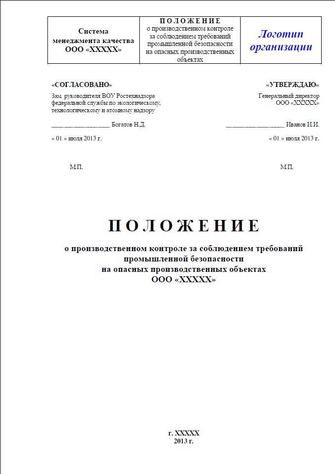 Ответственные за разработку положения