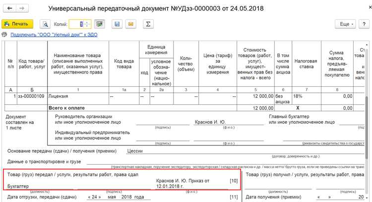 Кто имеет право подписывать упд