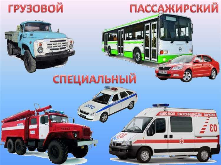 Классификация и виды специальных транспортных средств