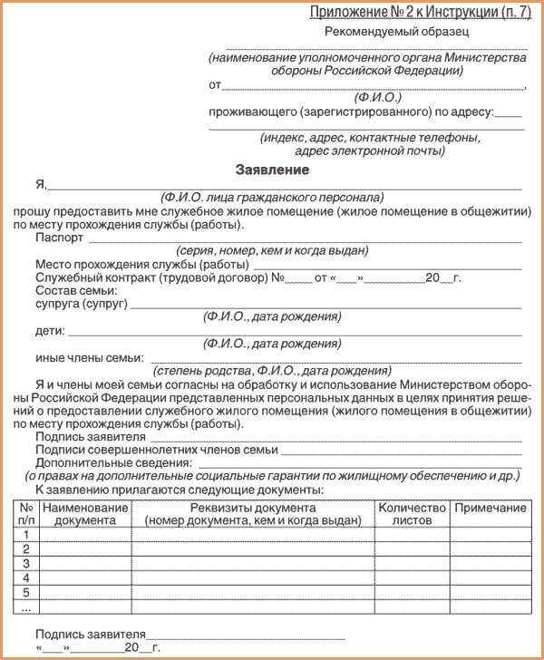 Как правильно указать причины для получения жилья