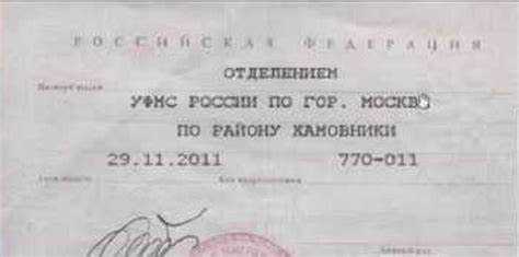 Где найти раздел для внесения данных паспорта