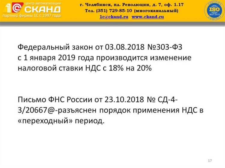 Ндс 20 с какого года