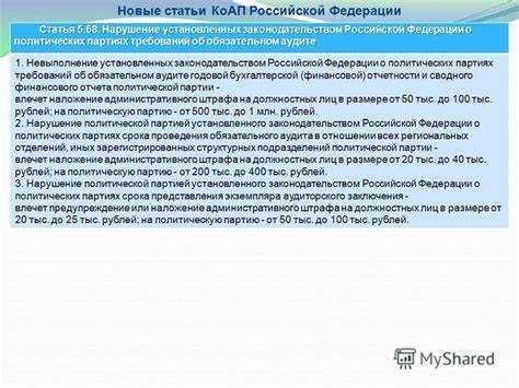 Какие правонарушения регулирует КоАП РФ