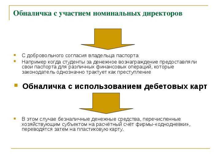 Риски для физических лиц при обналичивании денег