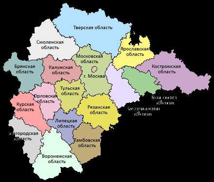 Какие города входят в центральный федеральный округ