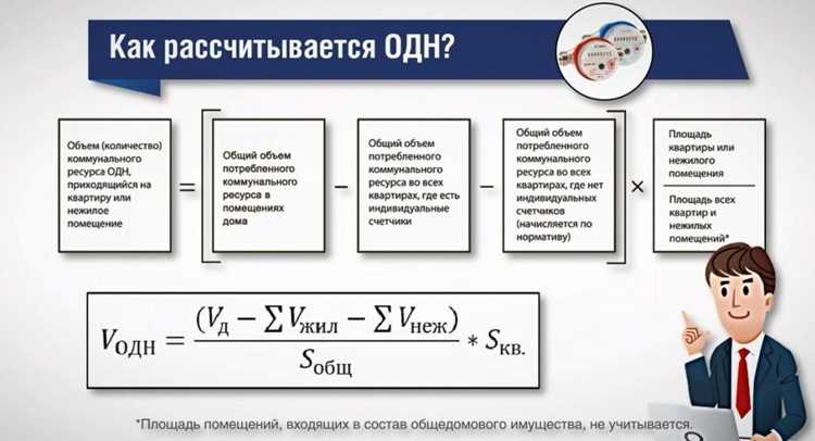 Порядок перерасчета ПДН и ОДН при ремонте или утечках