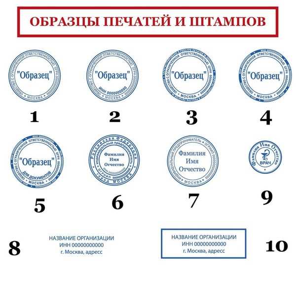 Печать для документов когда применяется