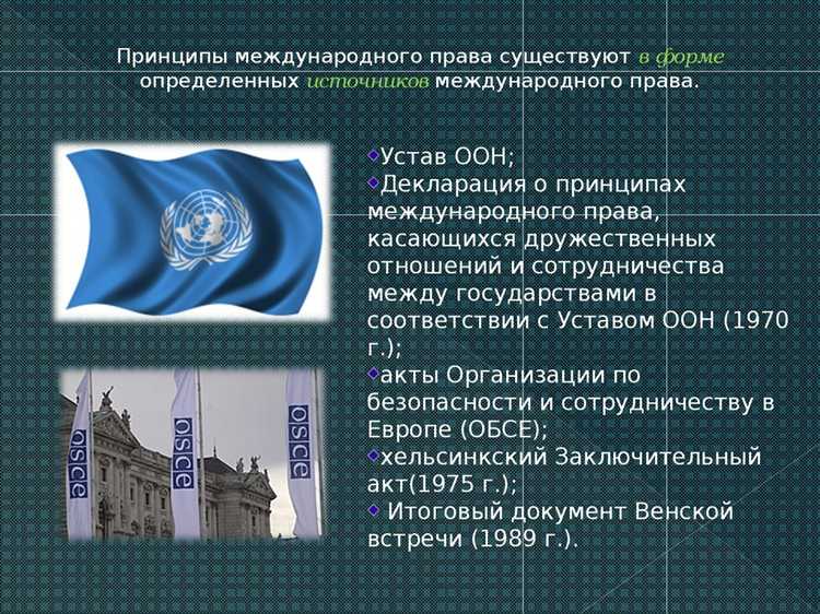 Принципы международного права где закреплены