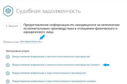 Как найти сведения о ходе исполнительного производства через сайт ФССП