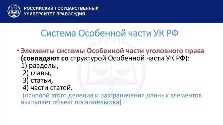 Перечень глав Особенной части УК РФ и их количество