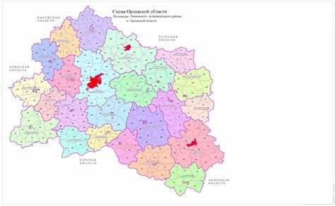 История административного деления Орловской области
